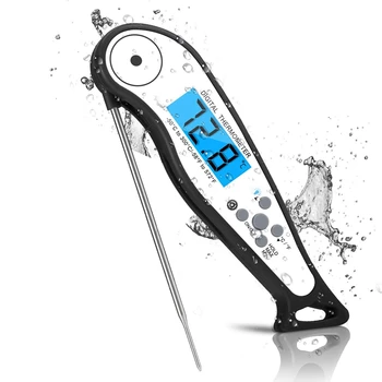 

Waterproof Digital Instant Read Meat Thermometer, Set Temperature, Kitchen Probe, Suitable for Barbecue and Cooking, Barbecue, L