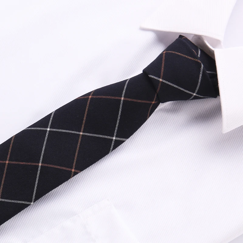 2019New Ties For Men 100%Cotton Mens Classic Formal Business Wedding Tie Stripe 6cm Jacquard Necktie For 64 Style Man Tie