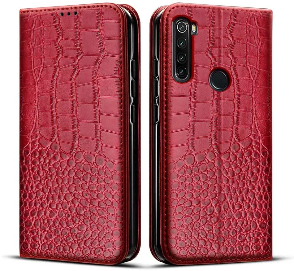 Case For Xiaomi Redmi Note 8T Case flip leather Funda For Redmi Note8T Note 8t Case Cover Crocodile texture leather xiaomi leather case custom Cases For Xiaomi