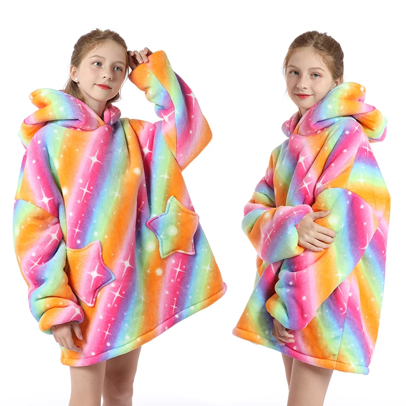 Unicorn Oversized Matching Plush Fleece Sherpa Blanket Sleepwear
