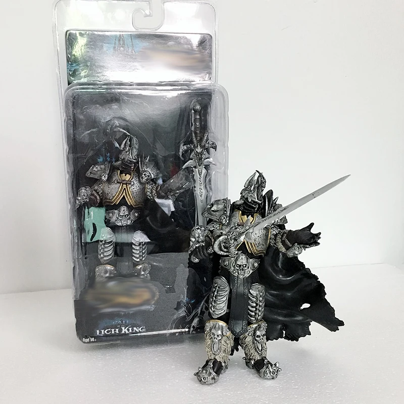 Игры фильма аниме Статуэтка WOW Fall of The Lich King Arthas Menethil фигурка игрушка; подарок