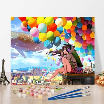 

Colorful World Paintings By Numbers DIY Pictures Oil Coloring By Numbers Set Gift Drawing By Numbers Canvas Decor New Arrivals