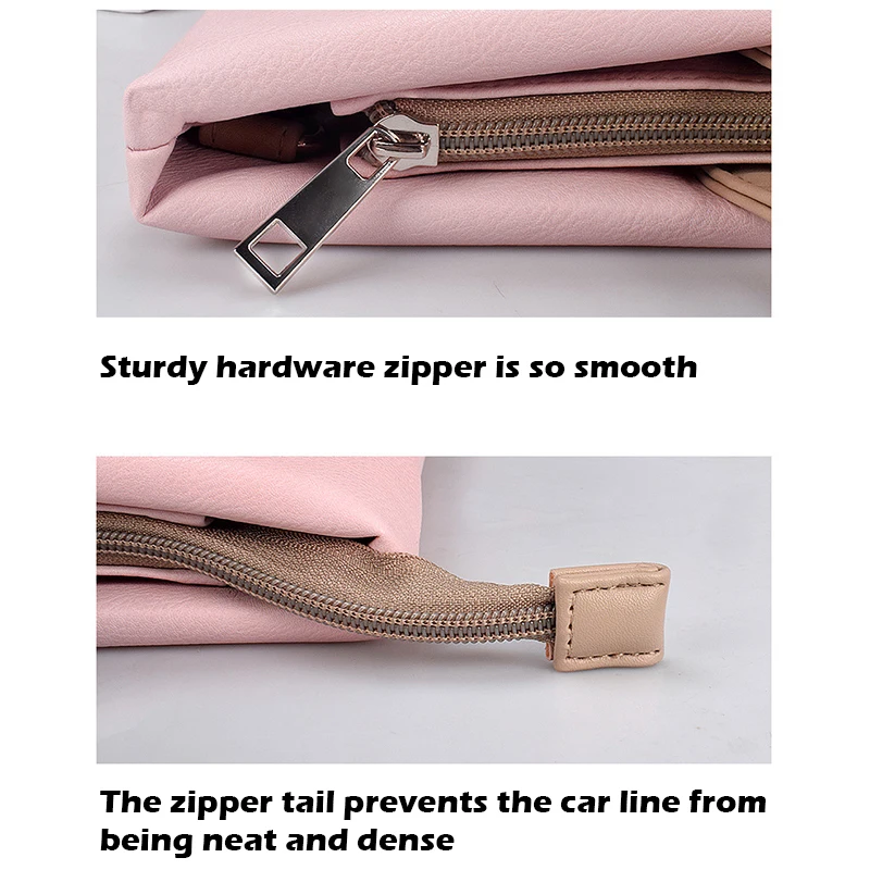 For MacBook Pro 16 Inch Portable Laptop Leather Organizer Storage Bag Dustproof Bag Notebook Protective Case With Shoulder Strap