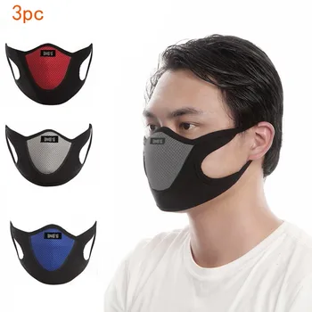 

In Stock! 3pcs Face Covers Reusable Dustproof Cover Dust Cover PM2.5 Windproof Foggy Haze Pollution Respirato Breathable Covers