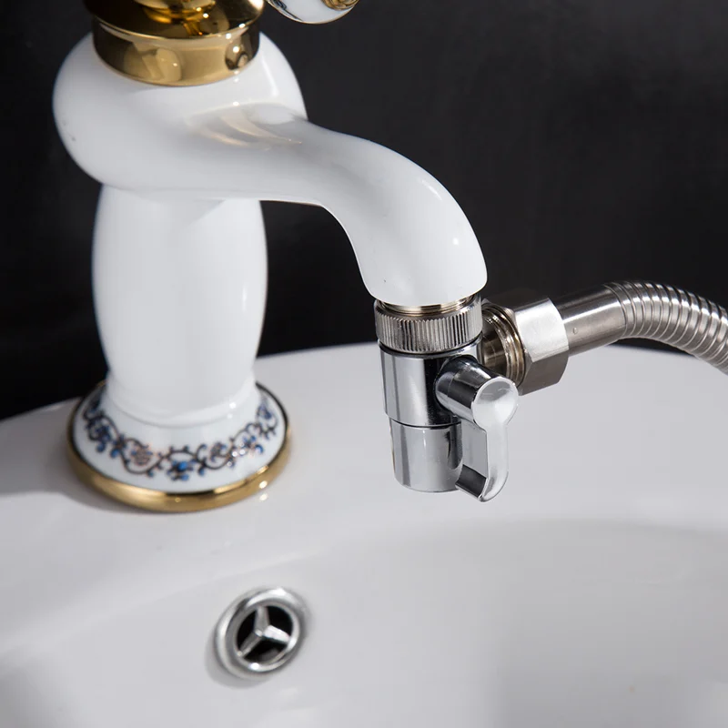 

Diverter Valve Three Way Head Function Switch Adapter Control Valve Tee Connector For Sink Faucet Toilet Bidet Shower M22/M24