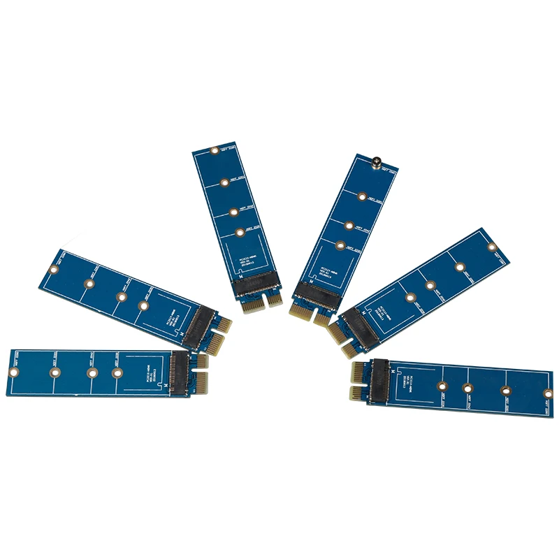 M.2 PCI Express 1X Riser PCI-E на M.2 NVME адаптер PCI-E 3,0X1 Преобразование карты M Соединитель в форме ключа поддерживает 2230 2242 2260 2280 SSD