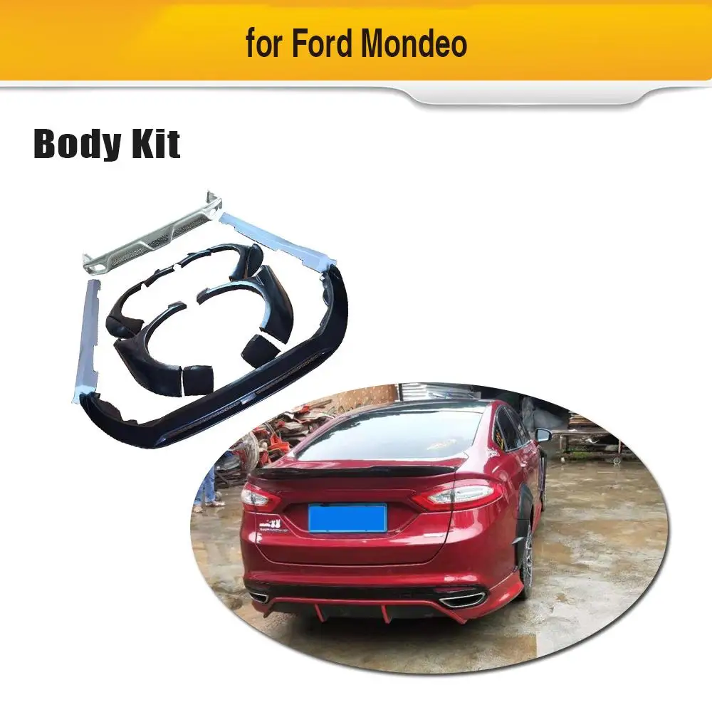Комплекты для автомобиля бампер Ford Mondeo Sedan 2013-2016 передний разветвитель губ задний