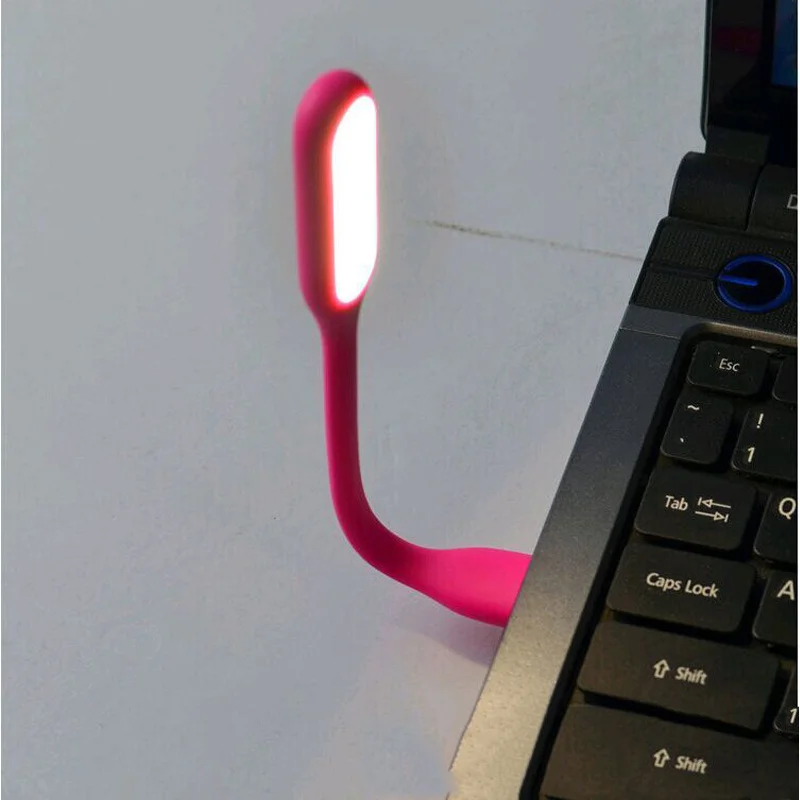 1 шт. Складная синяя супер яркая USB светодиодная мини Портативная Гибкая книга лампа для чтения для мобильного питания компьютера ноутбука