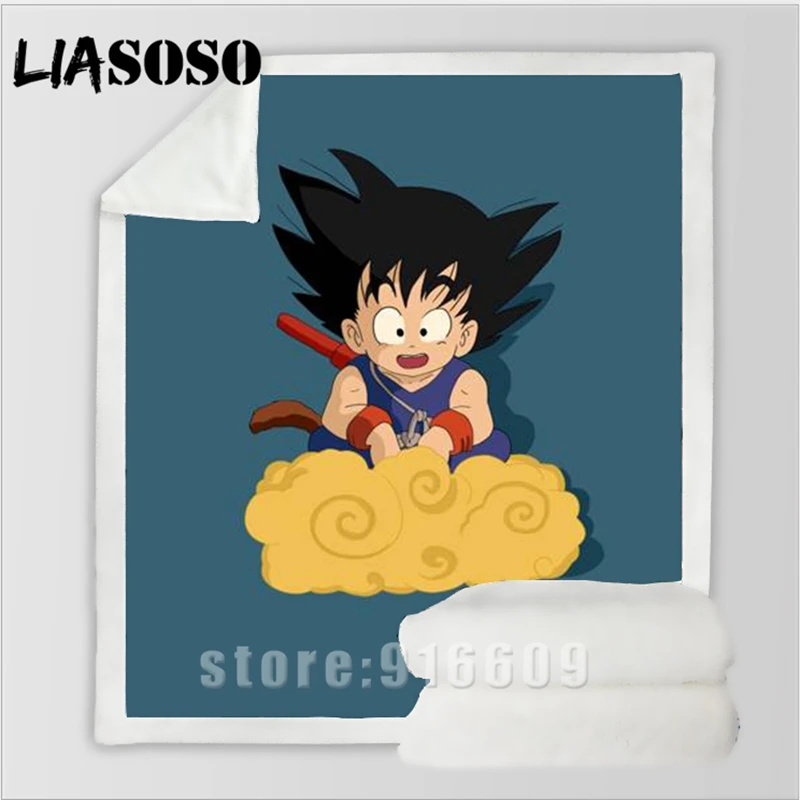 Dragon Ball, молодежное постельное белье для путешествий, Супер Saiyan Goku, набивное одеяло с рисунком, покрывало для мальчиков и девочек, дорожное одеяло, квилт для софы - Цвет: 14