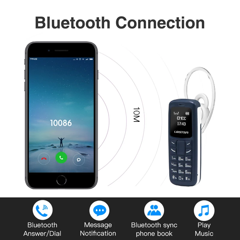 L8STAR BM30 2019 Dual SIM tf карта беспроводной комплект Bluetooth MP3 разблокировка телефона мини