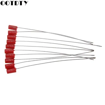 

10PCS Pull Tight Wire Seals Locks Truck Security Aviation Steel Wire Cable Seals