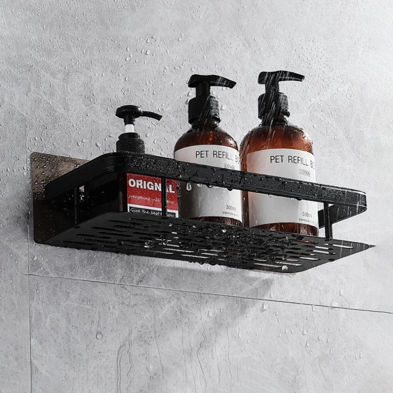 Bathroom Shelves No-drill Wall Mount Corner Shelf Shower Storage Rack Holder for WC Shampoo Organizer Bathroom Accessories 5