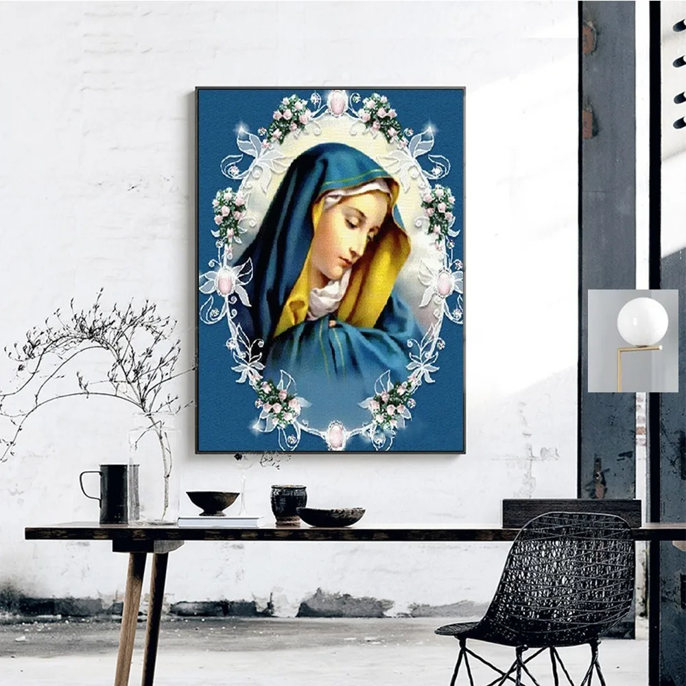 DIY Diamond Painting Religion Full Square Rhinestone 5D Diamond Embroidery Cross Stitch Mosaic Painting Home Decor diamond painting diamond painting accessories