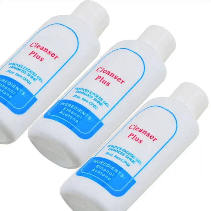 

3 PCS Acrylic UV Gel Tips Nail Art Remover Cleanser Plus Set Nail Polish Remover Liquid Free Ship
