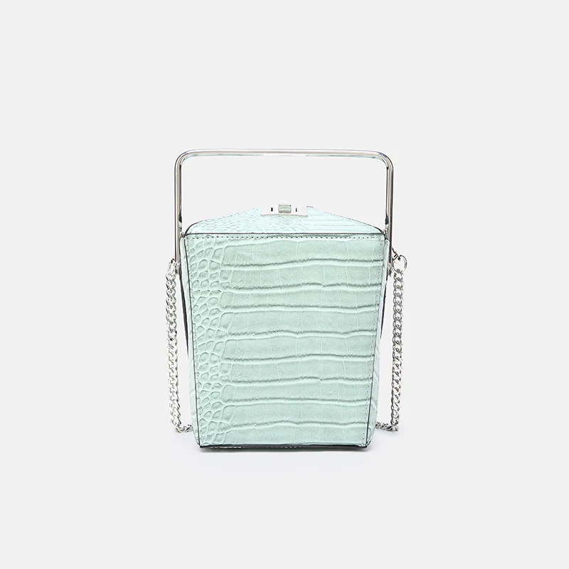 

2019 New Women Small Bucket bag Crocodile Pattern Handbag and Clutch Brand Designer Fashion Single Chain Shoulder Crossbody Bags