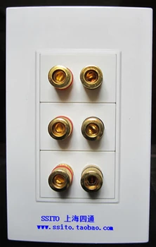 

KYYSLB 120 Vertical Mounting Panel Banana Head Audio Terminal Panel Engineering Audio Interface Panel