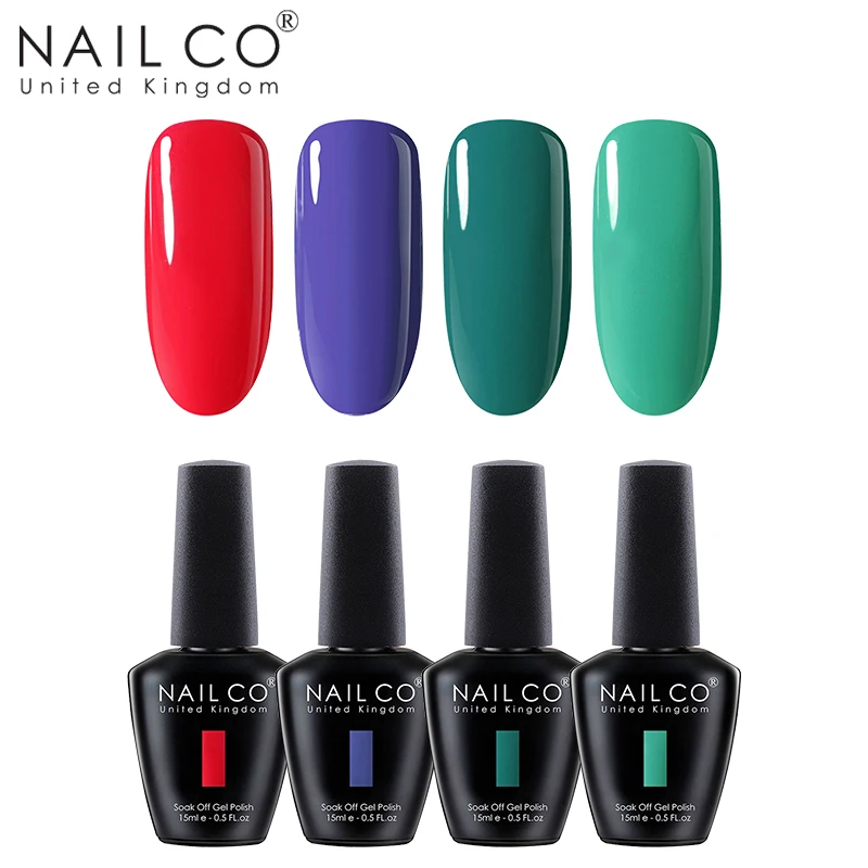 NAILCO 4 шт./компл. Гель-лак УФ светодиодный лак для ногтей горячая краска Гель-лак для ногтей набор все для маникюра Полупостоянный лак Vernis - Цвет: ZH02