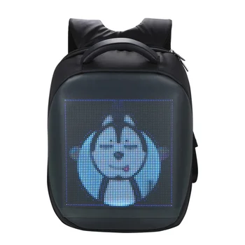 

LED Screen Dynamic Advertising Backpack DIY LED City Walking Advertising Laptop BackPack Light