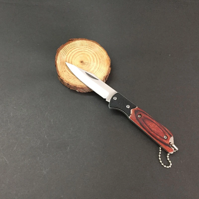 Mini Outdoor Folding Steel Knife Multifunctional Blade Fruit & Camping Knife Sharp Folding Knife Self-defense Pocket Knife