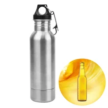 NICEYARD 304 нержавеющая сталь с металлической открывашка для пивных бутылок держатель бутылки холодной изоляции крышка портативная стеклянная защита для бутылки