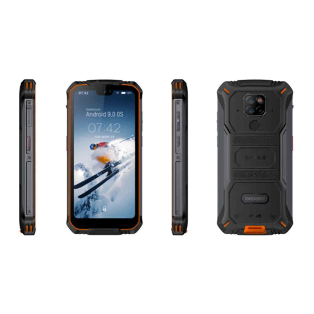 

IP68 Waterproof DOOGEE S68 Pro Rugged Phone Helio P70 Octa Core 6GB 128GB Wireless Charge NFC 6300mAh 12V2A Charge 5.9 inch FHD+