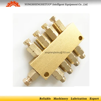

grease oil distributor brass distribution double-sided valve with filter lubrication uniform oil resistance