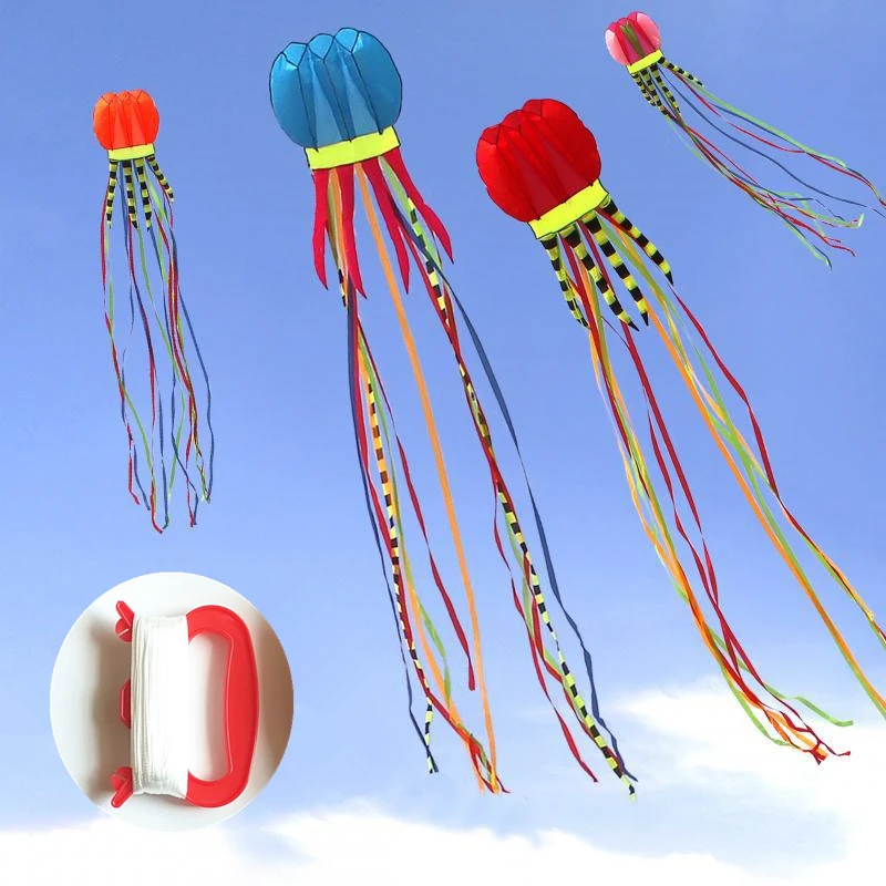 The New 7.6m Children's Kite Jellyfish Kite Is Easy To Fly, No