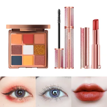 

Cosmetics Makeup Set Lipstick Eye Shadow Mascara Full Set of Beginner Female Students Beauty Eye Make Up Combination