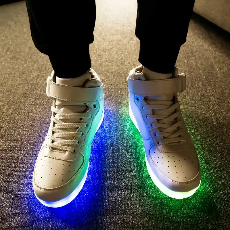 rayzing zapatos led recargables por usb para hombre y mujer zapatillas luminosas de moda para fiesta zapatos de boda para adultos zapatos