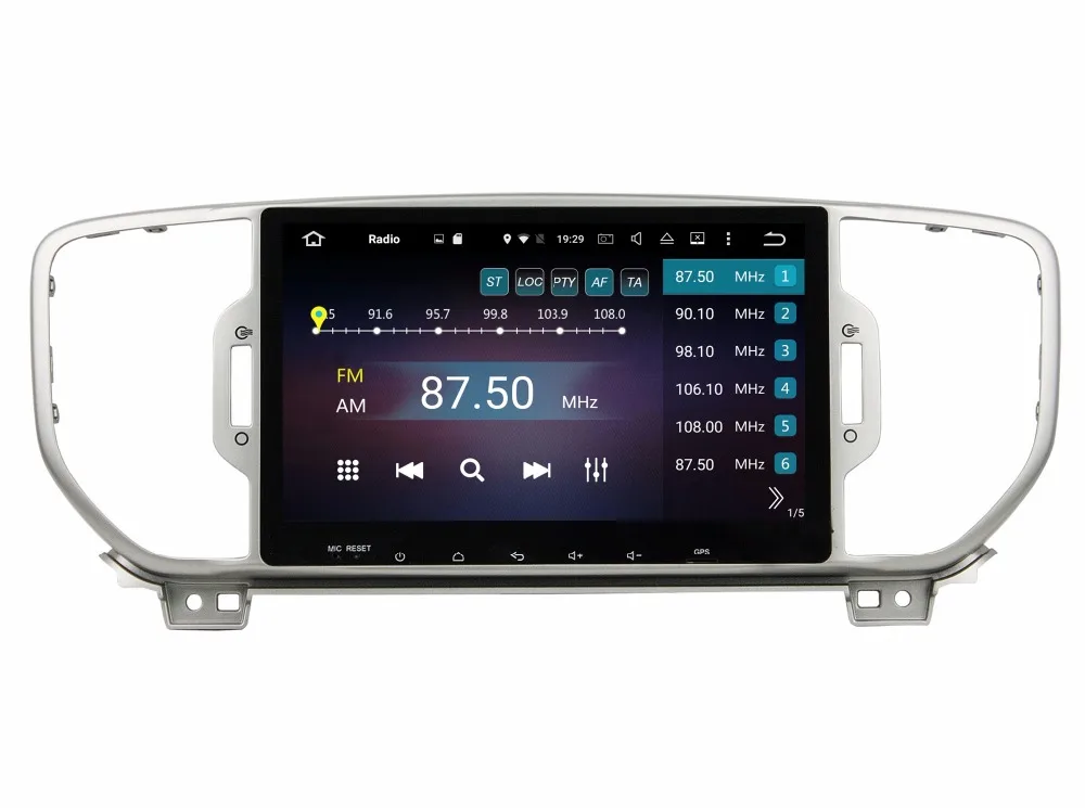 Best 9" Octa Core Android 9.0 Car GPS radio Navigation for Kia Sportage 2017-2018 with 4G and Wifi,DVR,OBD 3