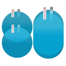 2 шт. Автомобильная зеркальная защитная пленка заднего вида, противотуманная, непромокаемая, Защитная мягкая пленка, автомобильные аксессуары