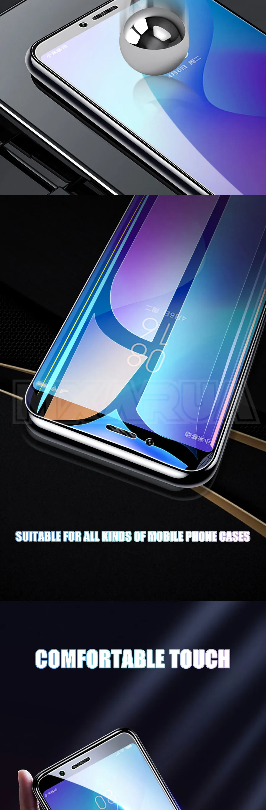 Закаленное стекло 9H для Xiaomi Redmi 7 7A 6 Pro 6A S2, Защитное стекло для экрана Redmi note 7 8 6 K20 Pro, стеклянная пленка