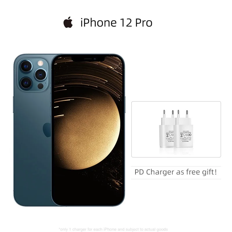 Подлинный оригинальный Apple iPhone 12 Pro 5G 6 1 &quotXDR дисплей 12MP Тройная камера Face ID IOS 14