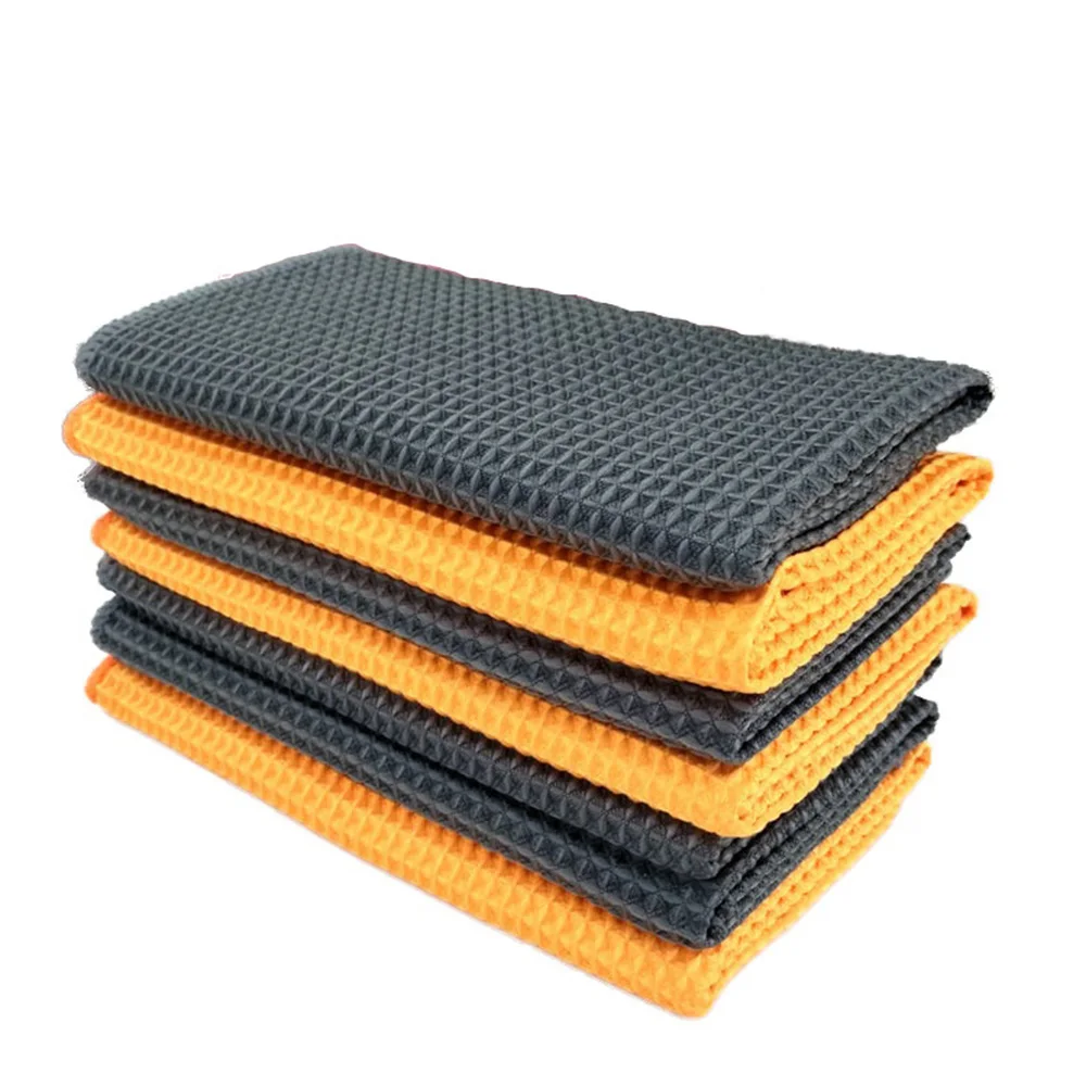 40* 40cm Car Wash Towel Glass Cleaning Water Drying Microfiber Window Clean Wipe Car for Car Household Cleaning Tools