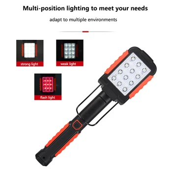 

Rechargeable LED Work Light Lamp Flashlight Inspect Folding Torch 18650 Folding Torch Lamp Foldable Torch