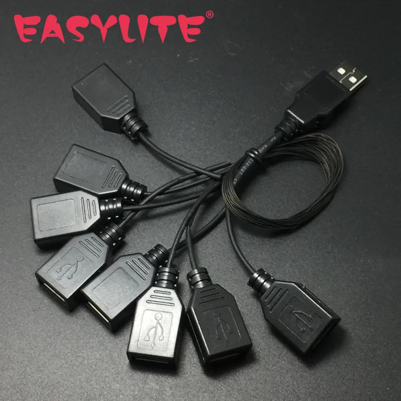 Lego Lighting Set EASYLITE Light Up Kit For Usb Hub Cable USB Adapter Cable 1 Male To 8/4 Femal Outlets