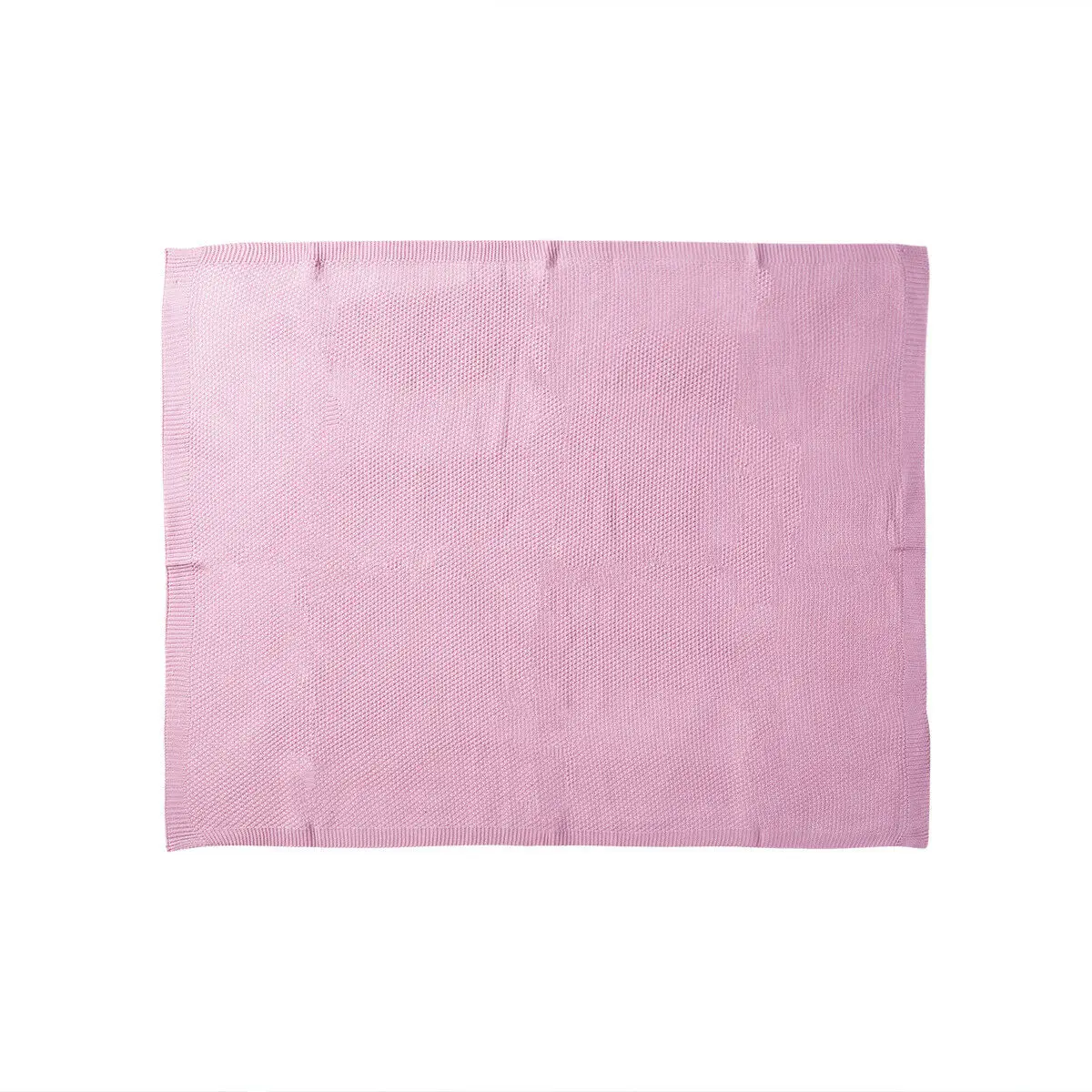 Трикотажное одеяло из муслина для новорожденных девочек и мальчиков, пеленание из органического хлопка, детские мягкие постельные принадлежности - Цвет: Розовый