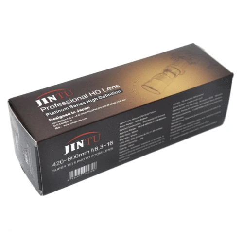 JINTU 니콘 카메라용 수동 망원 줌 렌즈, F/8.3, D7500, D7200, D7100, D750, D5600, D5500, D5300, D5200, D3100, D3200 용, 420-800mm 6