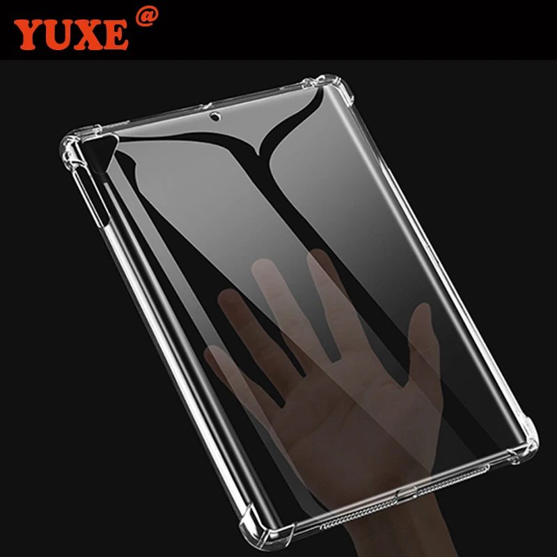 

Shockproof Case For iPad 2/3/4 Pro 9.7 inch 2017 2018 ipad air 1 2 9.7" Cover Silicon Transparent Slim Airbag Cover Anti-fall