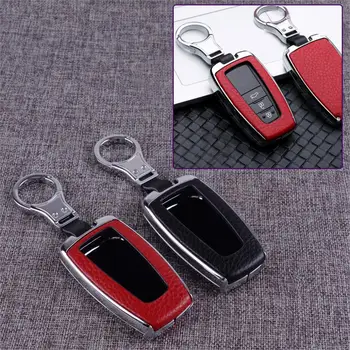 

CITALL Leatherette Car Key Case Cover with Keychain Fit for Toyota Camry CHR Prius RAV4 Avalon