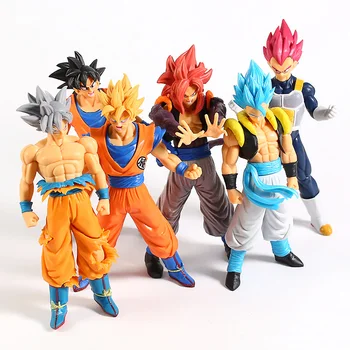 

Dragon Ball SUPER Super Saiyan Broly Vegeta Gogeta Son Goku Ultra Instinct Goku Black PVC Figure Model Toys 6pcs/set
