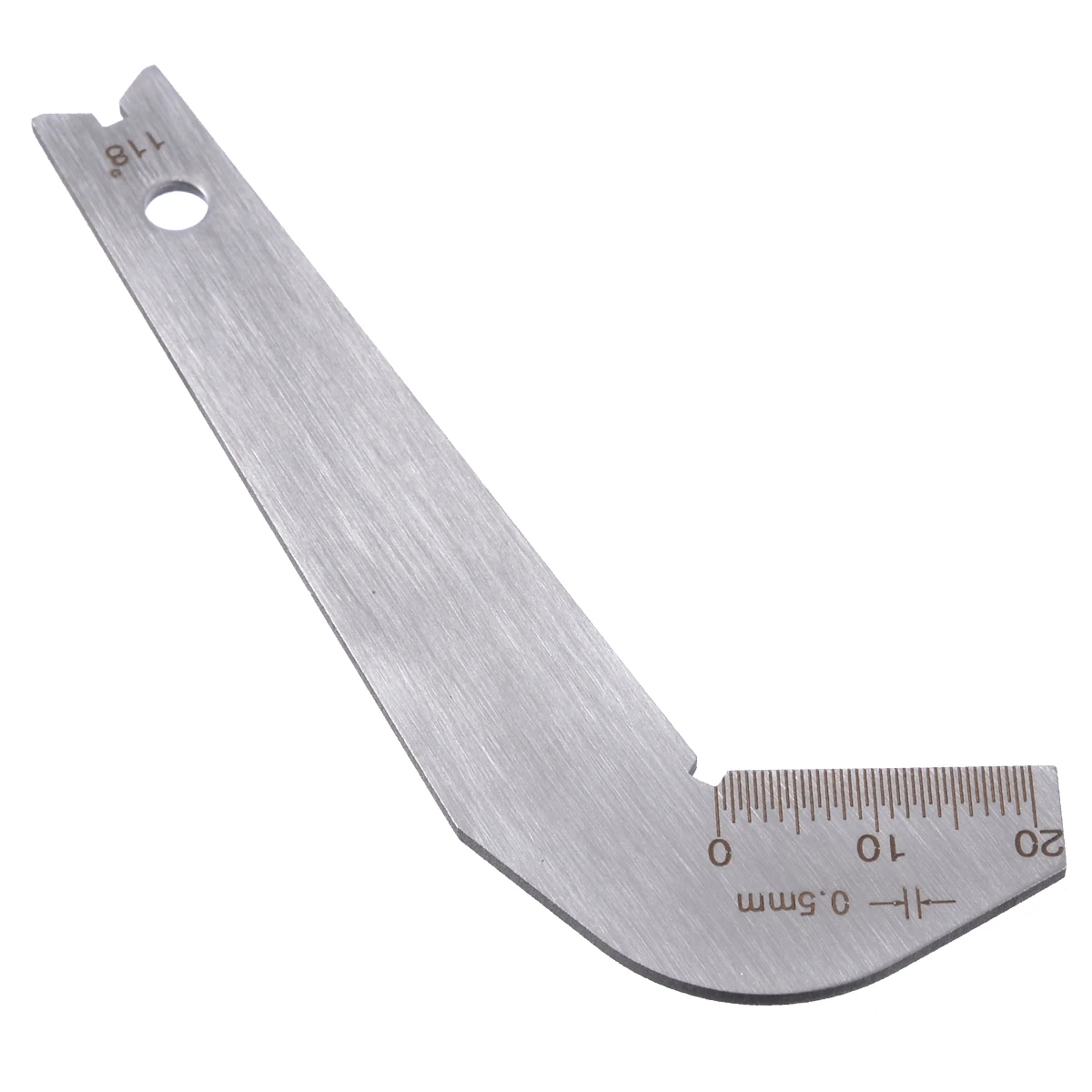 New Stainless Steel Drill Bit Angle Gauge 87.5X34.5X1.3mm Angle Gauge Edge Dimension Gage Sharpening Tool