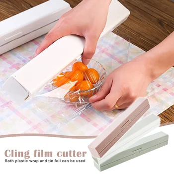 

Plastic Wrap Dispenser Multipurpose Plastic Wrap Aluminum Foil Wax Paper Cutter Cutting Box PAK55