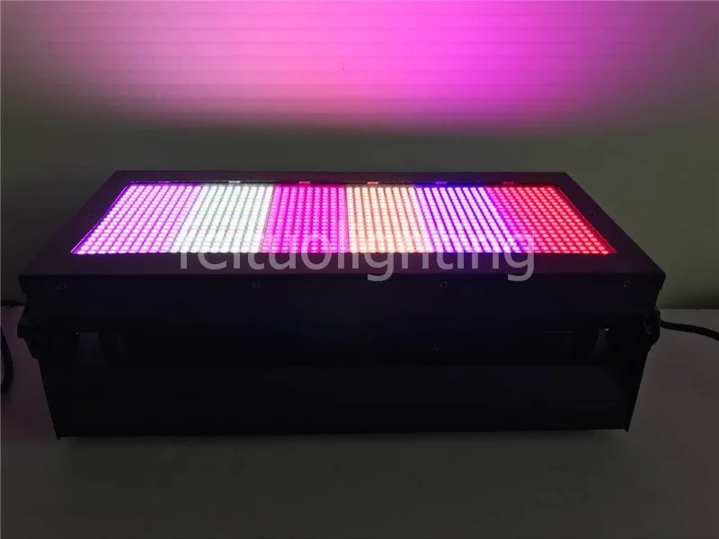E-4pack стробоскопический светильник 1080*0,2 Вт RGB 3 в 1 трехцветный светодиодный светильник с эффектом сцены и чехол
