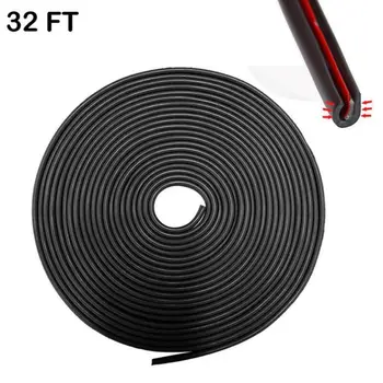 

Black 32Ft U Shape Rubber Seal Car Door Edge Guard Molding Trim Protectors Strip New And High Quality