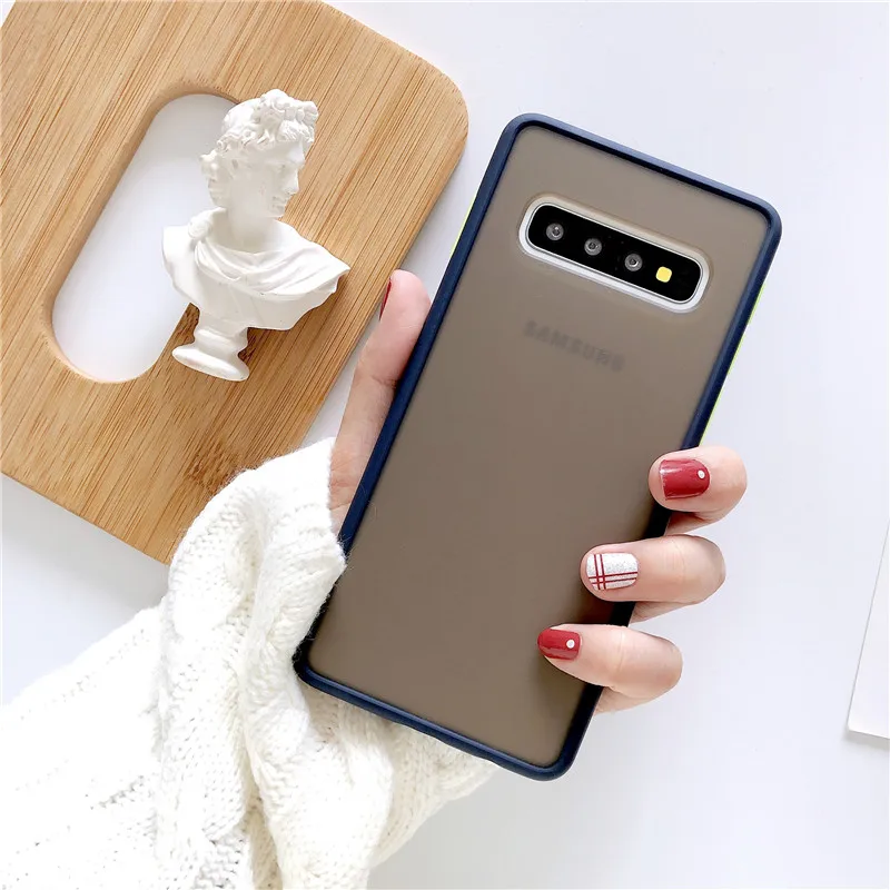 Royalblue Чехол для мобильного телефона с эффектом потертости, подходит для samsung Galaxy S10, Note10, A10S, A20, M30S, A50, A30, чехол для телефона с геометрическим узором, классный чехол - Цвет: Royalblue
