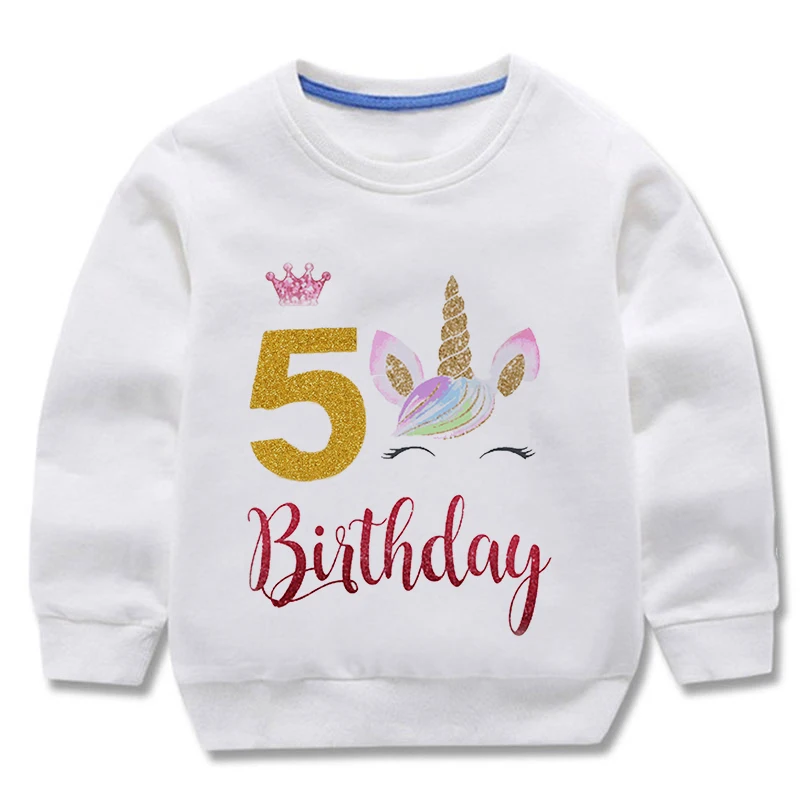 Birthday Unicorn Sweatshirts