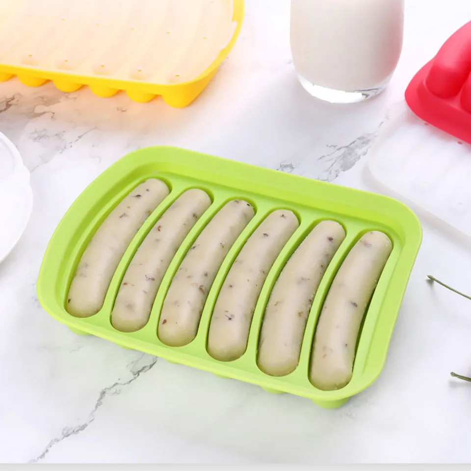 DIY Tool For Making Sausage 6 Silicone Ham Baking Mold High Temperature Resistance | Дом и сад