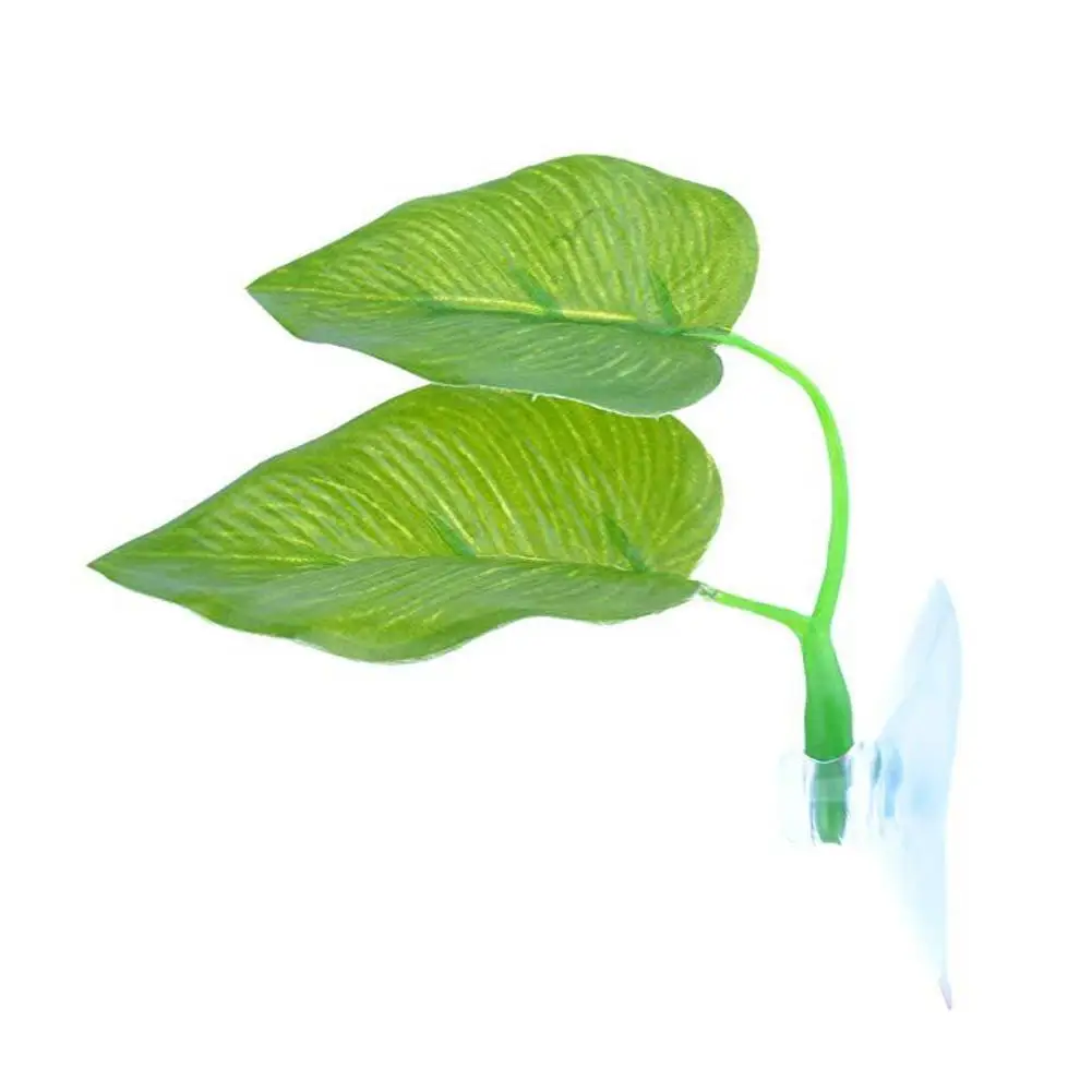 Hoja Artificial de planta Betta, hamaca para pecera, para decoración de acuarios