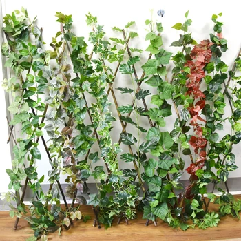

180CM Artificial Faux Plants Vines For Wedding Fake Monstera Plants Plastic Leaves Rattan Plantas Artificiales Para Decoracion